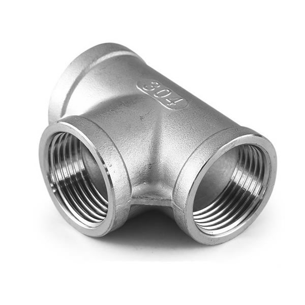 Stainless Steel 304 Female Threaded Pipe Fitting Tee