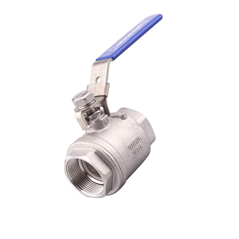 Stainless steel 2PC ball valve with lock, China stainless steel ball
