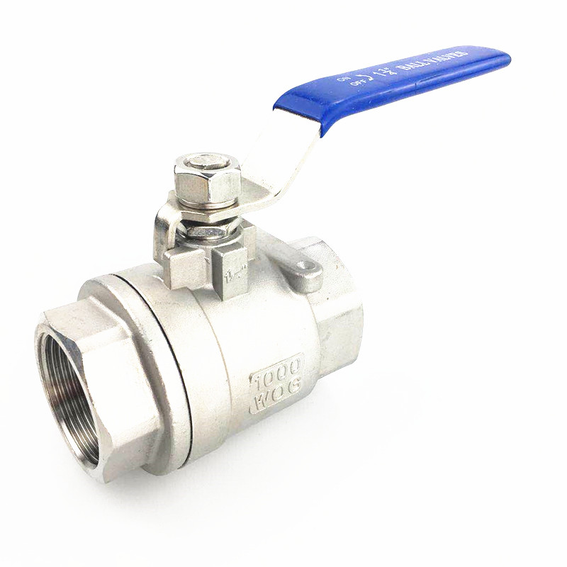2-Piece Stainless Steel Ball Valve Without Lock